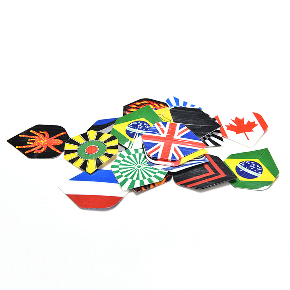 60Pcs Dart Flights 20 Sets Mixed Type Colored Darts Flight Standard Shape LEN*WF