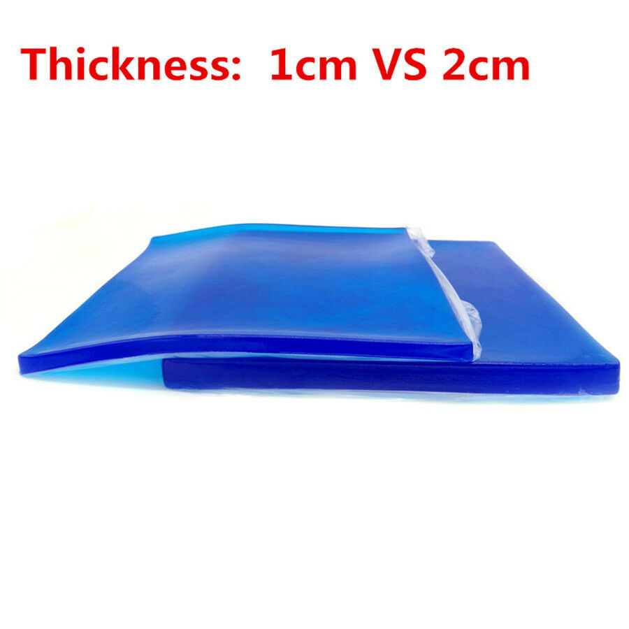 Motorcycle Seat Gel Pad Blue Shock Absorption Mats Comfortable Cushion 25*25*2cm