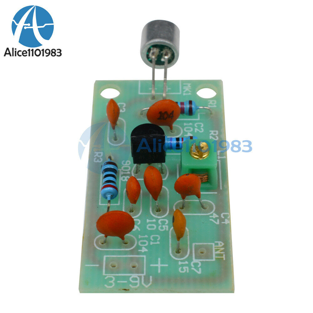 2PCS Wireless Microphone Ham FM Wireless Radio Transmitter Module 3-5V 91-103MHz