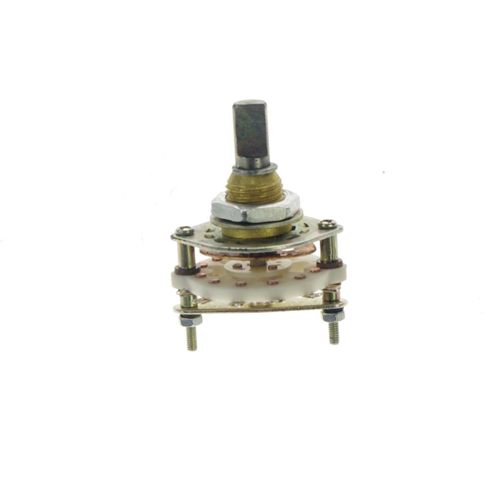 (1)Wave-band Rotary Switch 1 contact 11 position 1 Deck Ceramic Rotate 10 times
