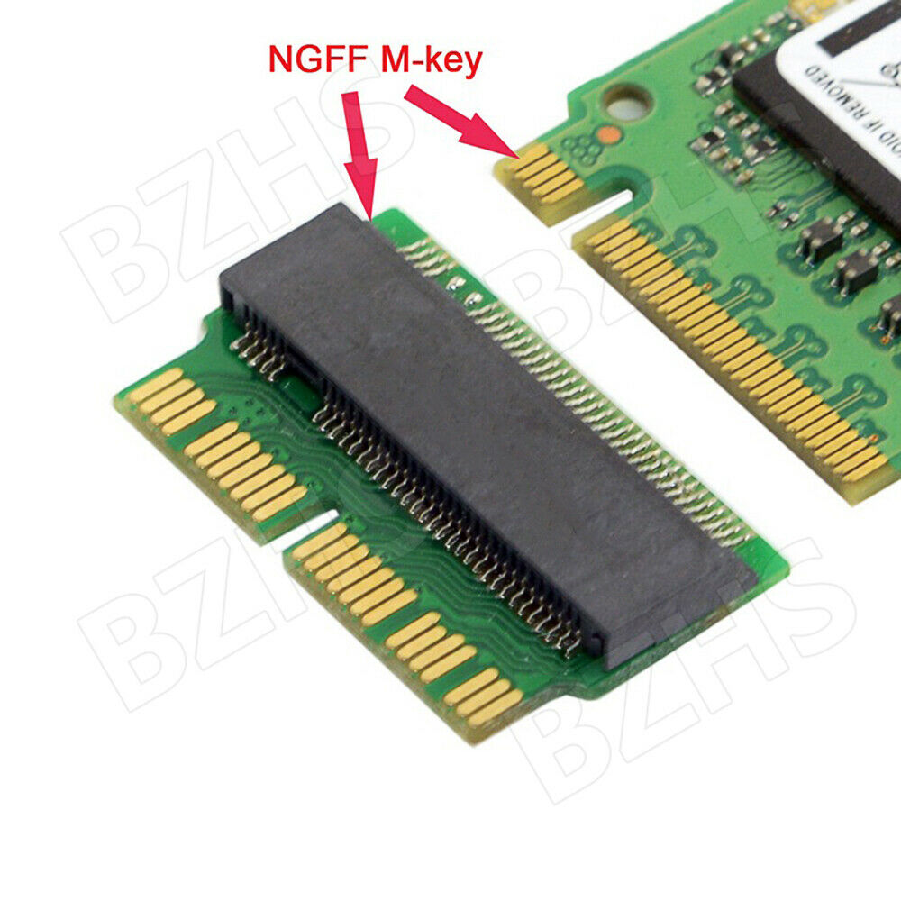 M.2 AHCI NVMe SSD M Key Converter Adapter for MacBook 2013-2017 12+16Pin