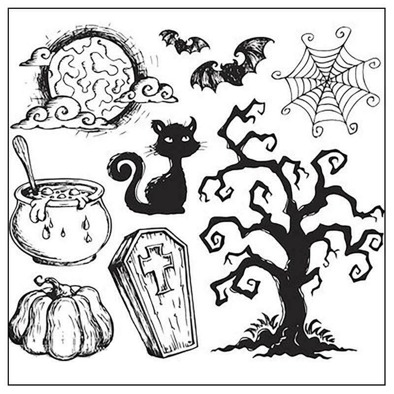 Happy Halloween Transparent Silicone Stamp Seal For DIY Scrapbooking Photo Album