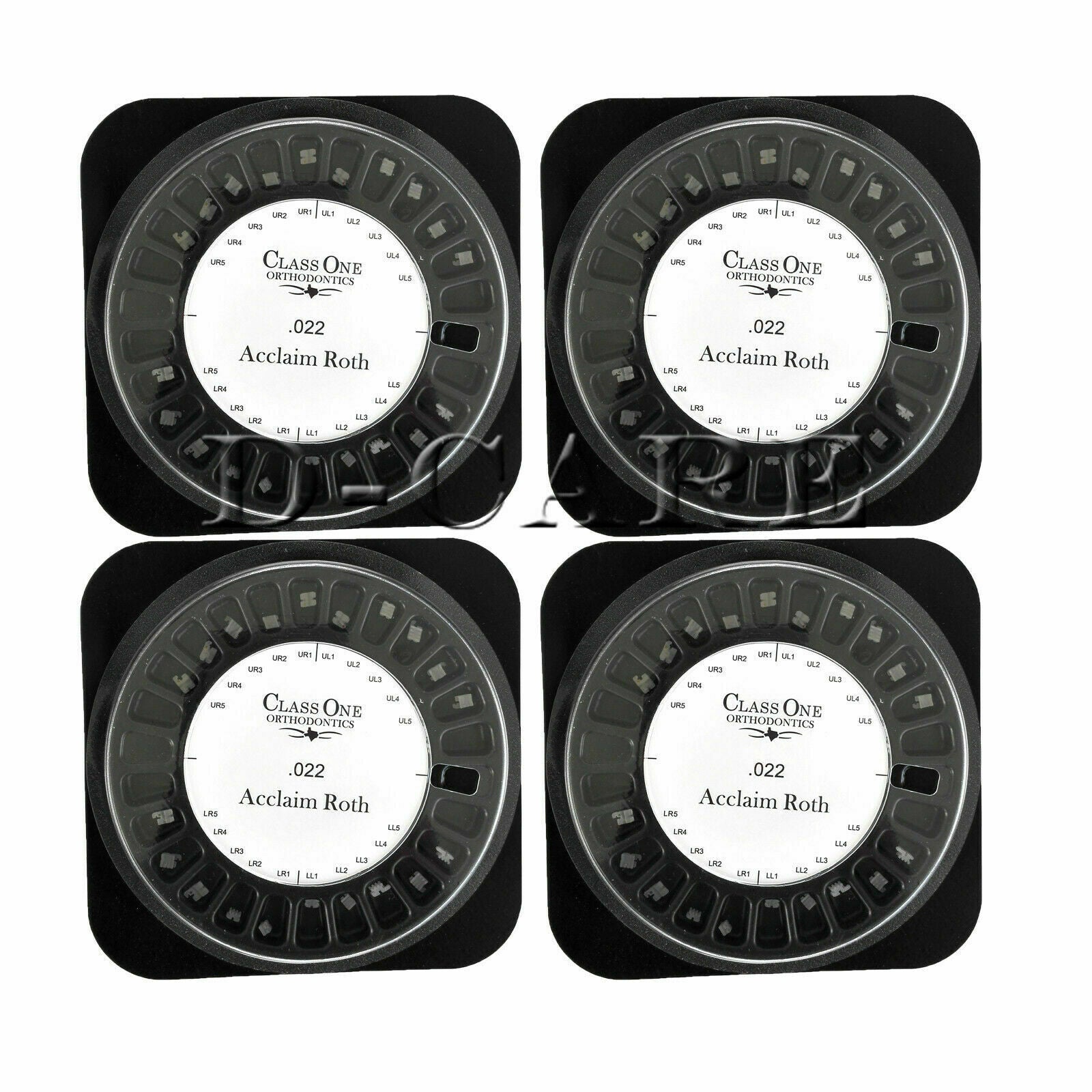 10 x Dental Orthodontic Class One Ceramic Bracket Braces Roth 022 Slot 345 hooks