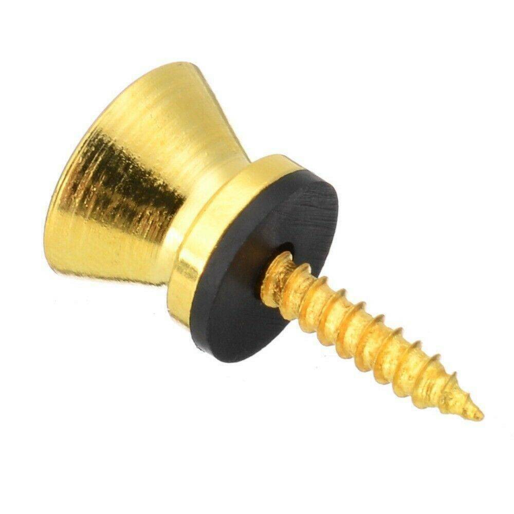 2 x Guitar Strap End Pins Set Strap Buttons for Acoustic, Electric, Bass
