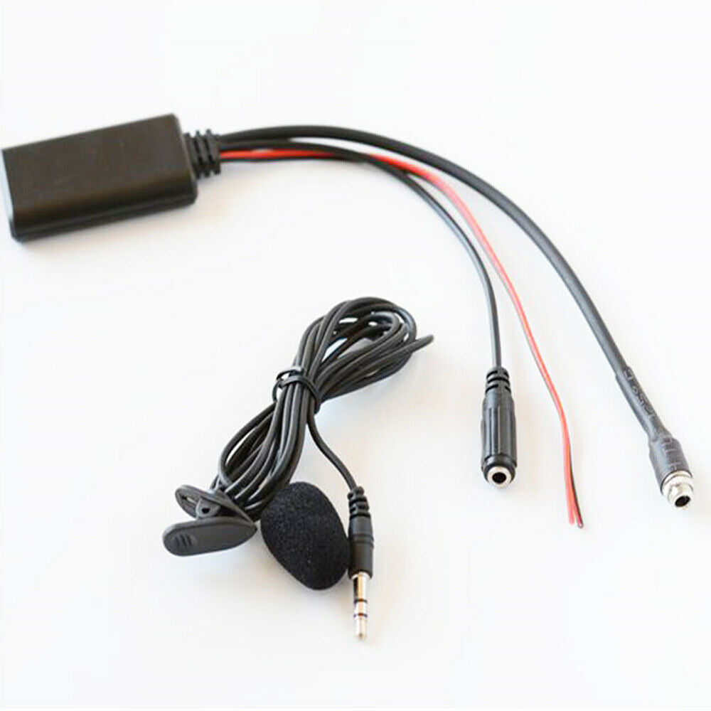3.5MM Car Aux Wireless Bluetooth Receiver Female to Male Audio Adapter w/ MIC
