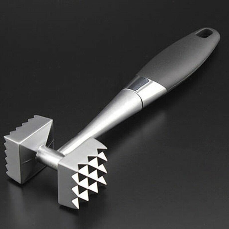 Stainless Steel Zinc Alloy Meat Hammer Household Double Side Meat Hammer KitW5T7