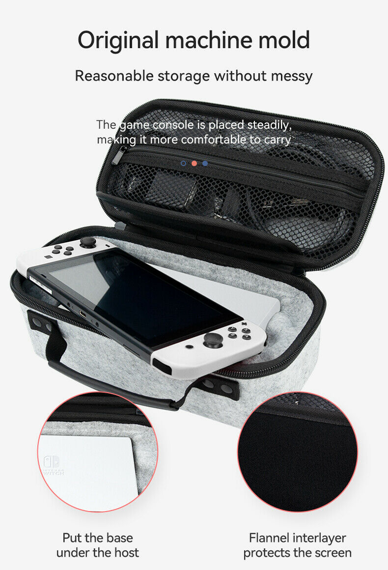 For Nintendo Switch/ Switch OLED Carrying Case Protable Storage Accessory Cover