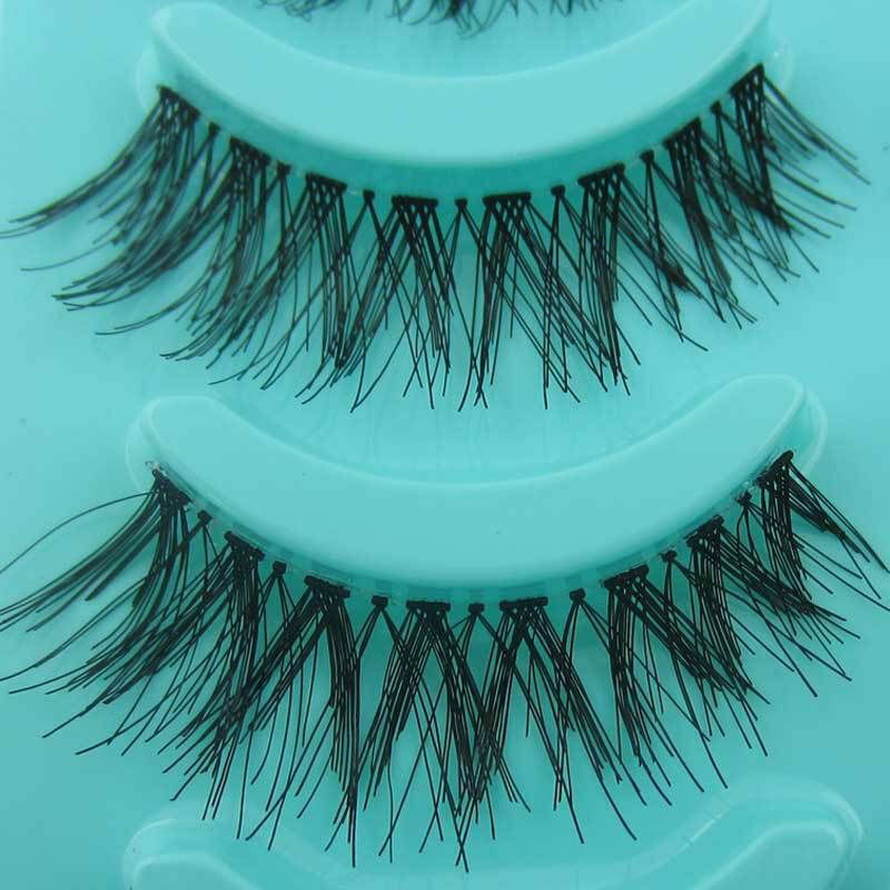 5Pairs Natural Eye Lashes Handmade Messy Natural Cross False Eyelashes Kits