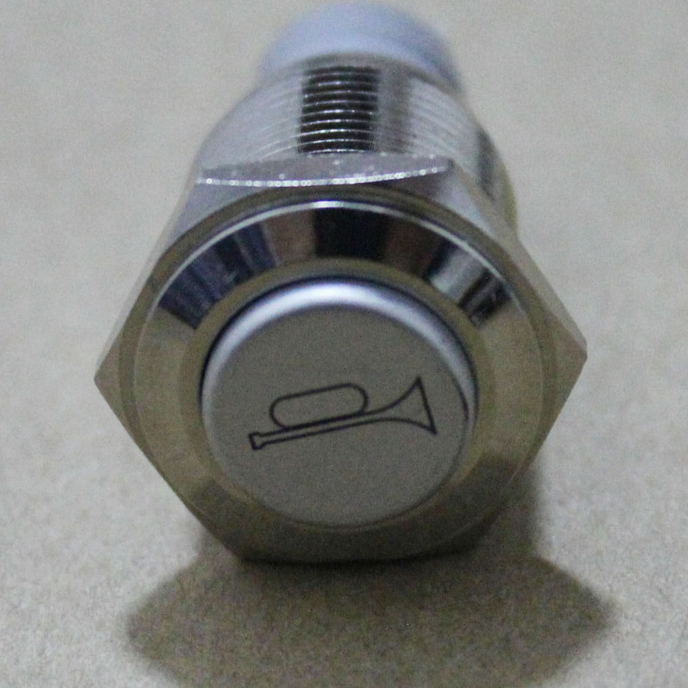 16mm 12V Blue LED Momentary Push Button Metal Switch Car Boat Bell Horn M HsIACA
