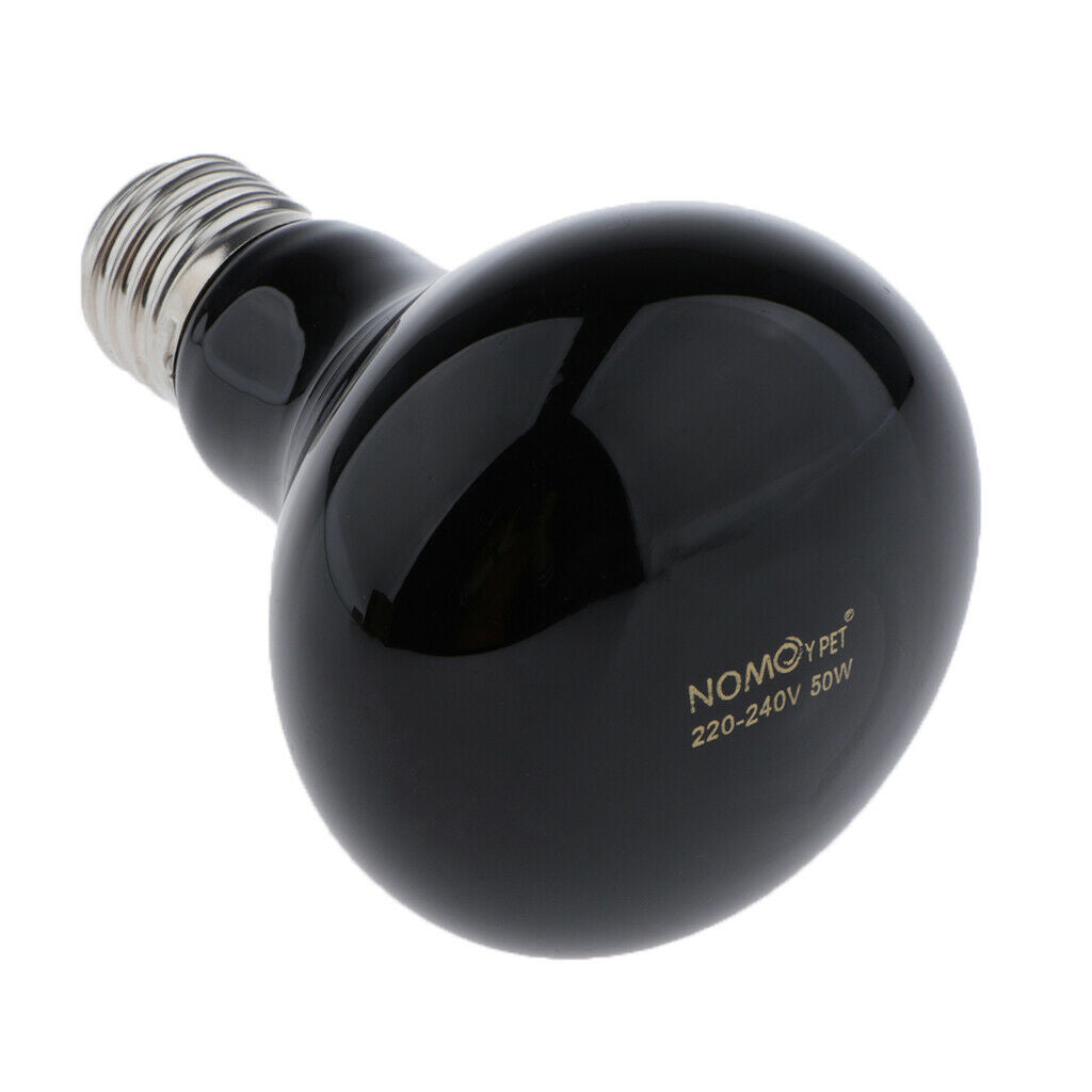 Reptile Basking Spot Heat Lamp Moonlight Heat Bulb for Reptile &Amphibian 50W