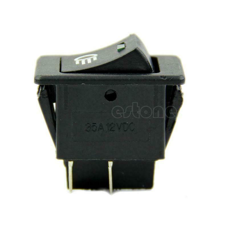 12V Vehicle Car Boat Fog Light LED Rocker Switch Dash Dashboard Green 4 Pin New