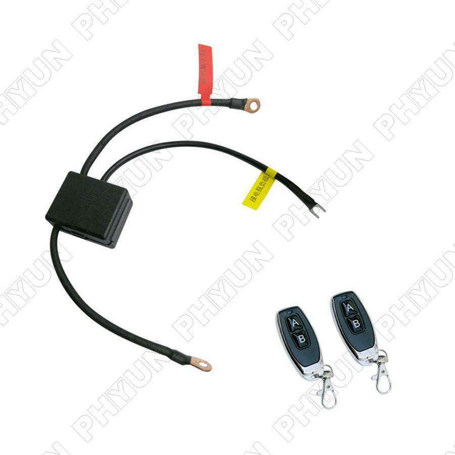 12V Wireless Remote Motorcycle Battery Disconnect Cut Off Isolator Master Switch