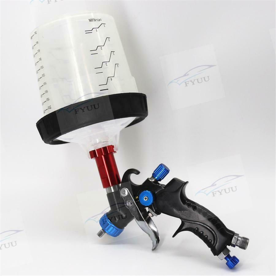 Spray Gun 1.0m Nozzle Paint Spot Repair Sprayer HVLP Spray Gun w/ Mixing Cup