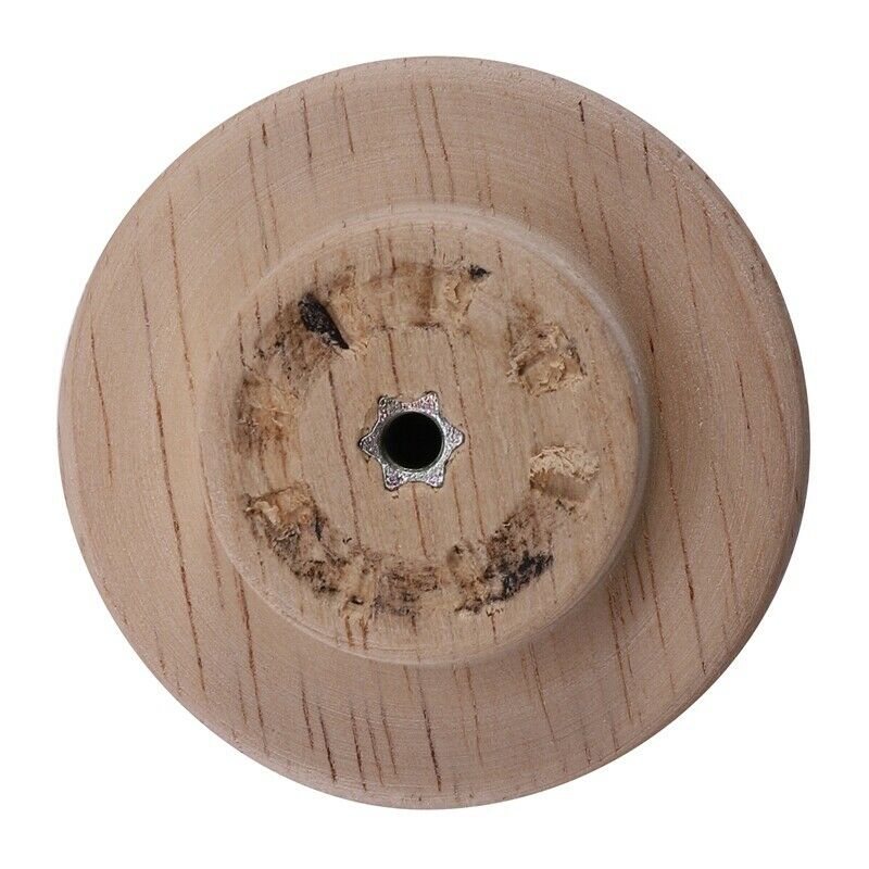 10X Home Accessory 50X25Mm Wooden Knob Wood Round Pull Knobs for Cabinet Der SQ8