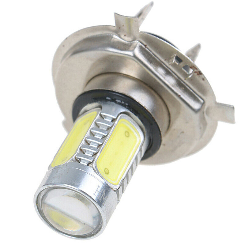 1X high power motorcycle H4 COB white headlights LED high / low light bulbDD