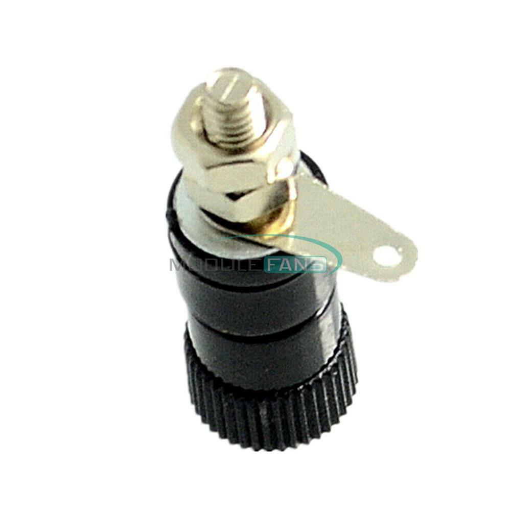 10PCS JS-910B Wire Terminal Cable Terminal 5 Red Plug +5 Black Plug Jack Socket