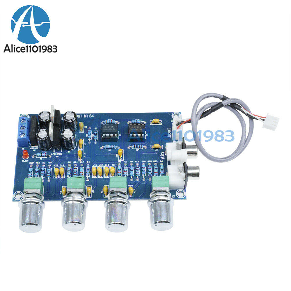 NE5532 Stereo Pre-amp Preamplifier Tone Board 12-24V AC Amplifier Board