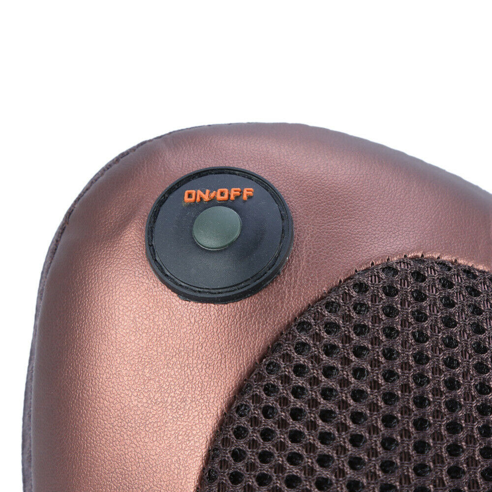 Electric Lumbar Neck Back Massage Pillow Massager Kneading Cushion Heat Home Car