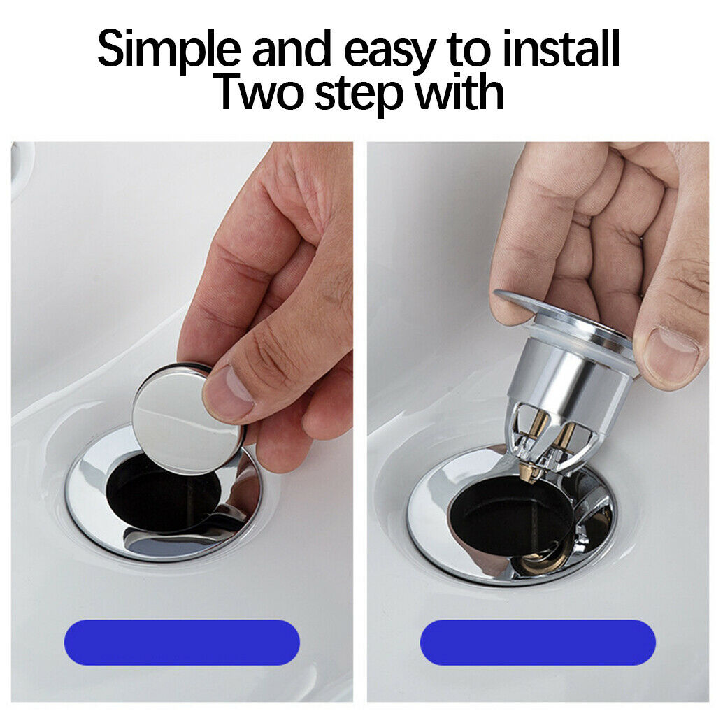 Universal Copper Basin Drain Popup Filter   Stopper Wash Basins Bung