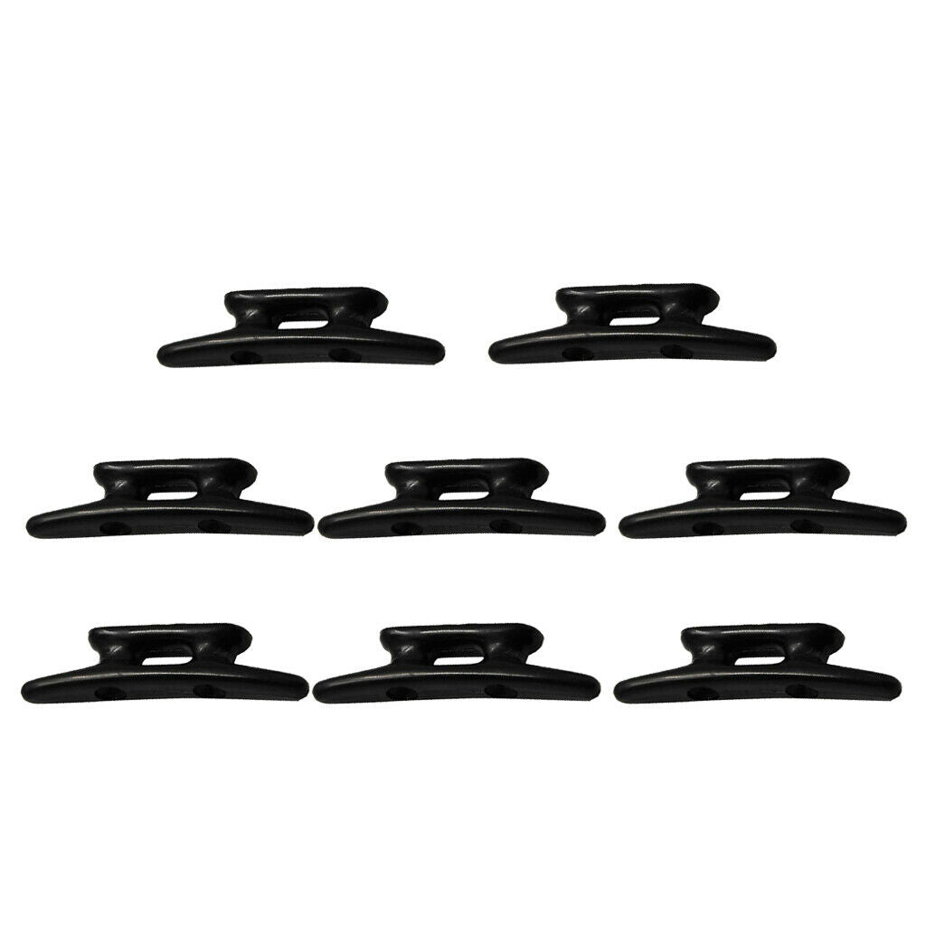8x Marine Kayaks Boat Dock Cleat 3in Cleat Closed Base Mooring Accessories