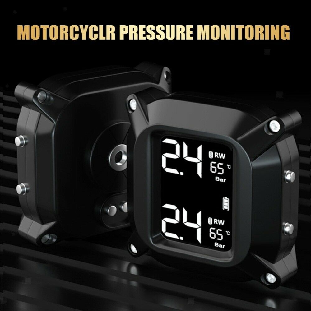 Tire Pressure Monitoring System with 2 Tmps sensor for motorcycle RV