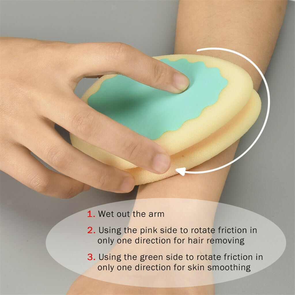 13pcs Depilaton Waxing Strips Arm Legs Bikini Hair Removal Sponge Pad Set Green