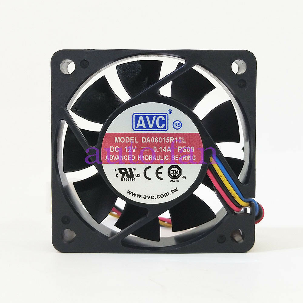 202020For AVC DA06015R12L DC 12V 0.14A 4pin 60*60*15mm PWM Chassis Cooling Fan