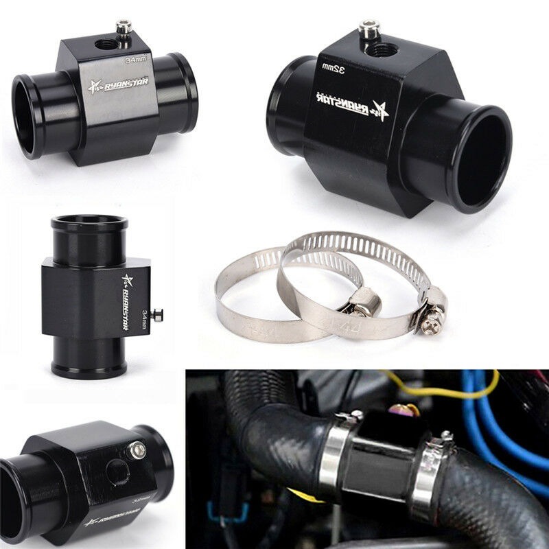 32mm Car Water Temp Joint Pipe Radiator Hose Temperature Gauge Sensor Adapt Qx
