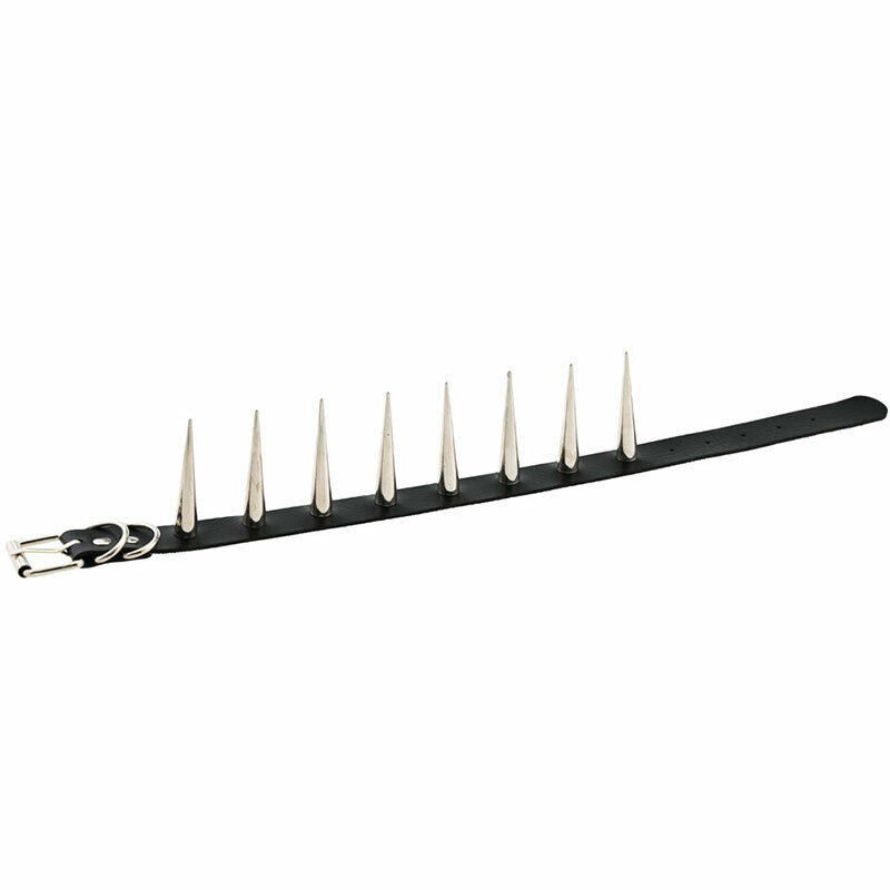 Metal Spike Rivets Rock Gothic Chokers PU Leather Stud Collar Choker Necklac Qx