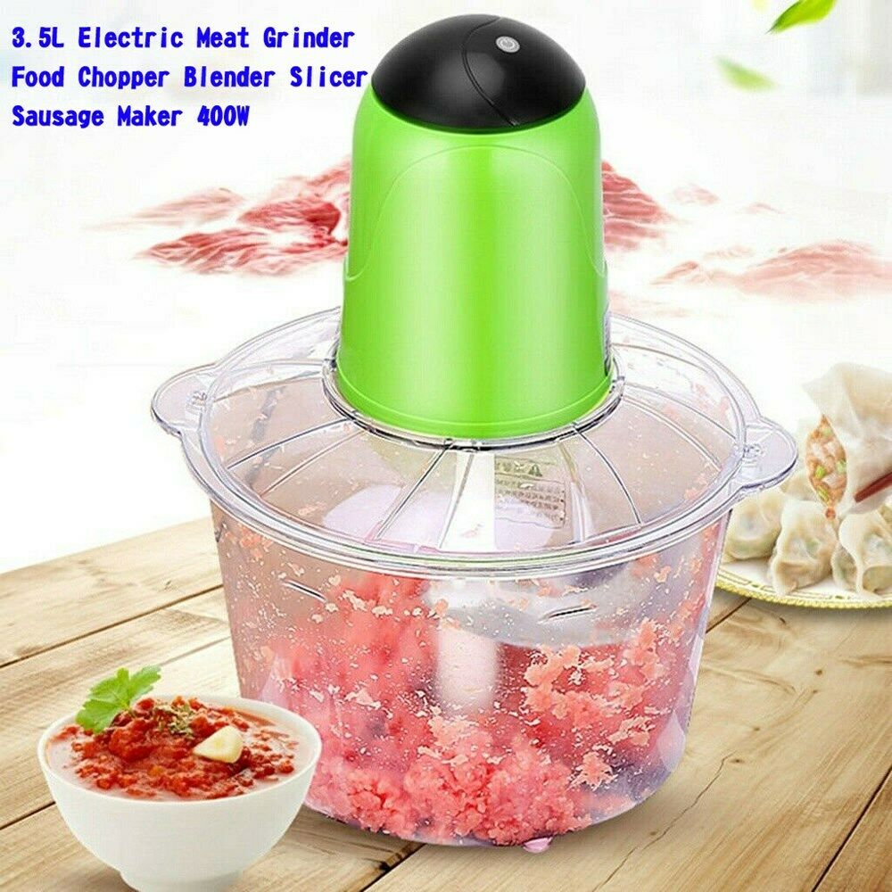 3.5L Electric Meat Grinder Food Chopper Blender Slicer Sausage Maker Cutter 400W