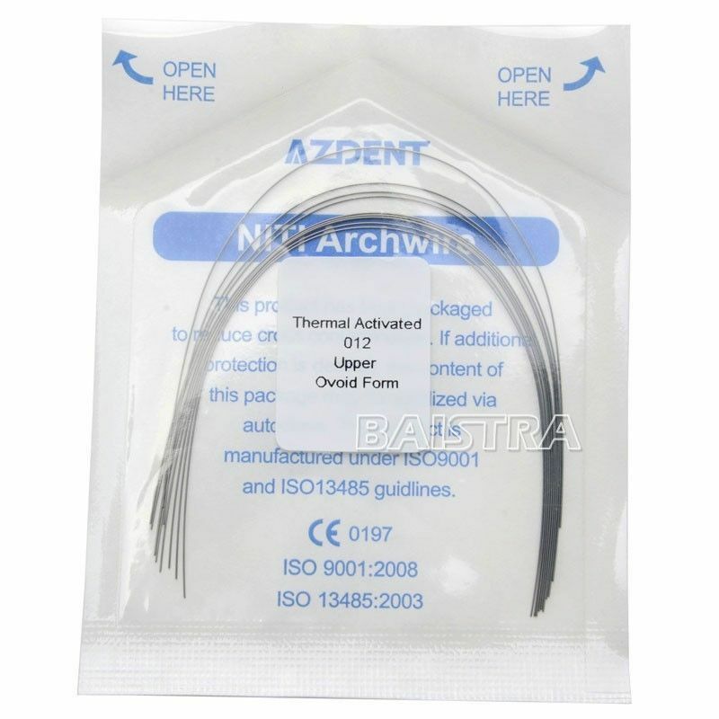 200Packs Orthodontic Dental Heat Thermal Activated Niti Round Arch Wires AZDENT