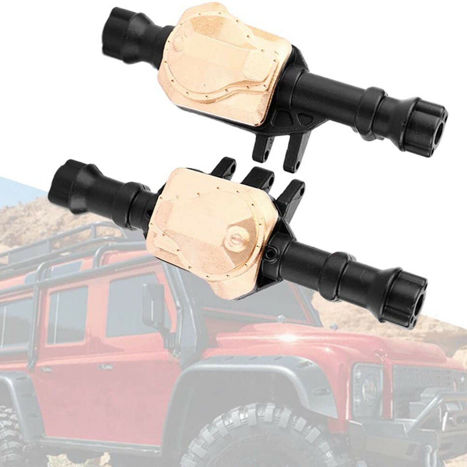 For Traxxas TRX4 1/10 RC Car Upgrade Metal Front Rear Axle Housing Shell Cover