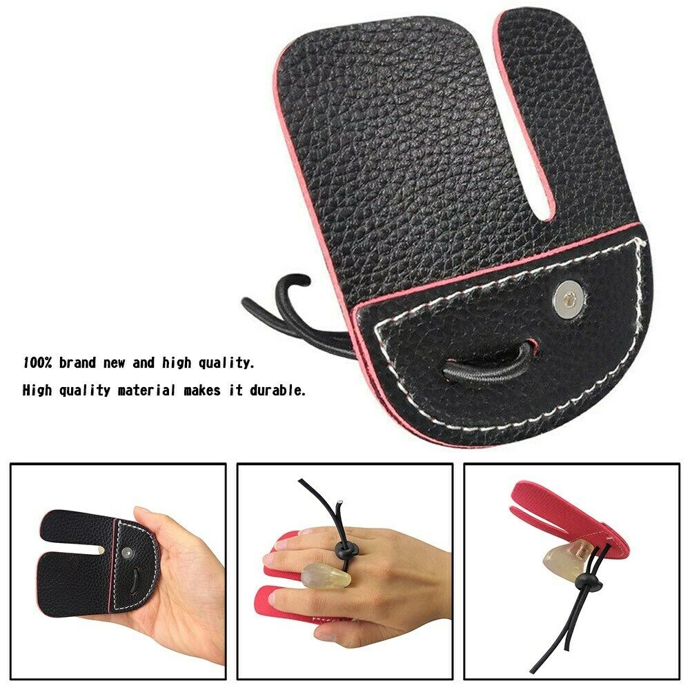 Archery Finger-Guard Hand Protector Gear Right Hand Recurve Bow Shoot Hunting PU