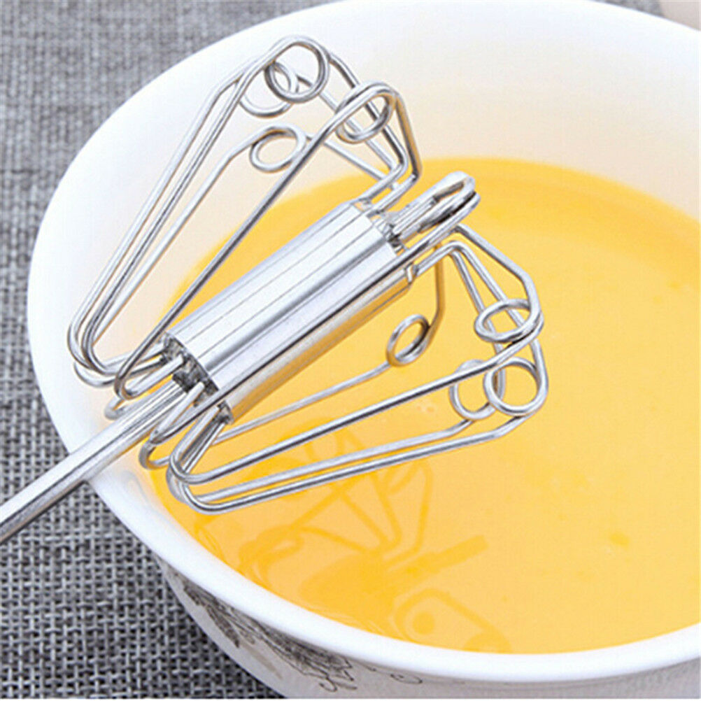 Semi - automatic Foamer Rotate Hand Whisk Mixer Egg Beater Milk Crea.l8