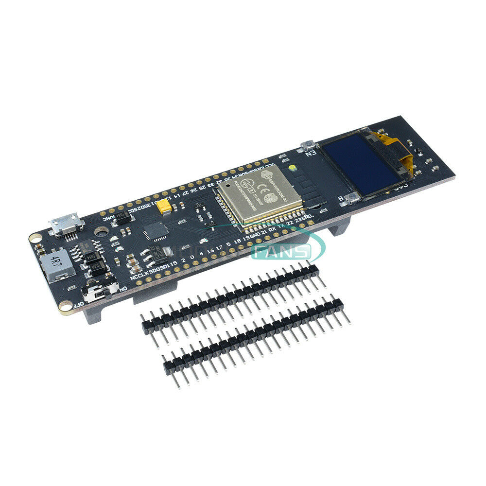 White ESP32 WiFi Bluetooth 0.96 inch OLED 18650 Battery Development CP2102 Board