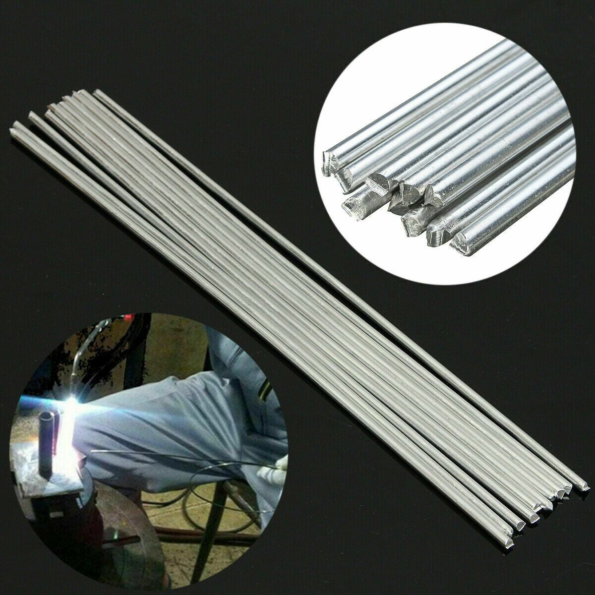 20Pcs Low Temperature Aluminum Welding Solder Wire Flux Cored Brazing Repair Rod