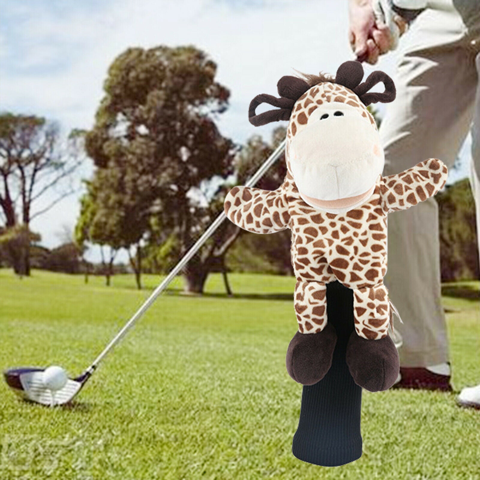 Plush Golf Wood Driver Headcover Guard Cute Golf Club Head Cover Adults Gift