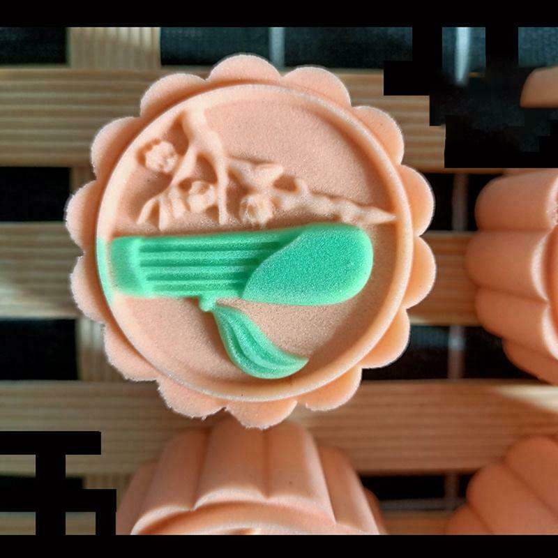 4pcs  Mooncakes Stamps 50g Mooncake Mold mould Mooncake Cutters for Baking
