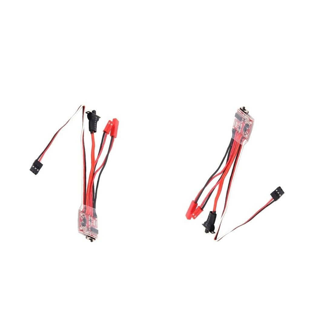 2pcs Dual Way Brushed ESC for RC Car Models Accessories 3-9.4V without Brake