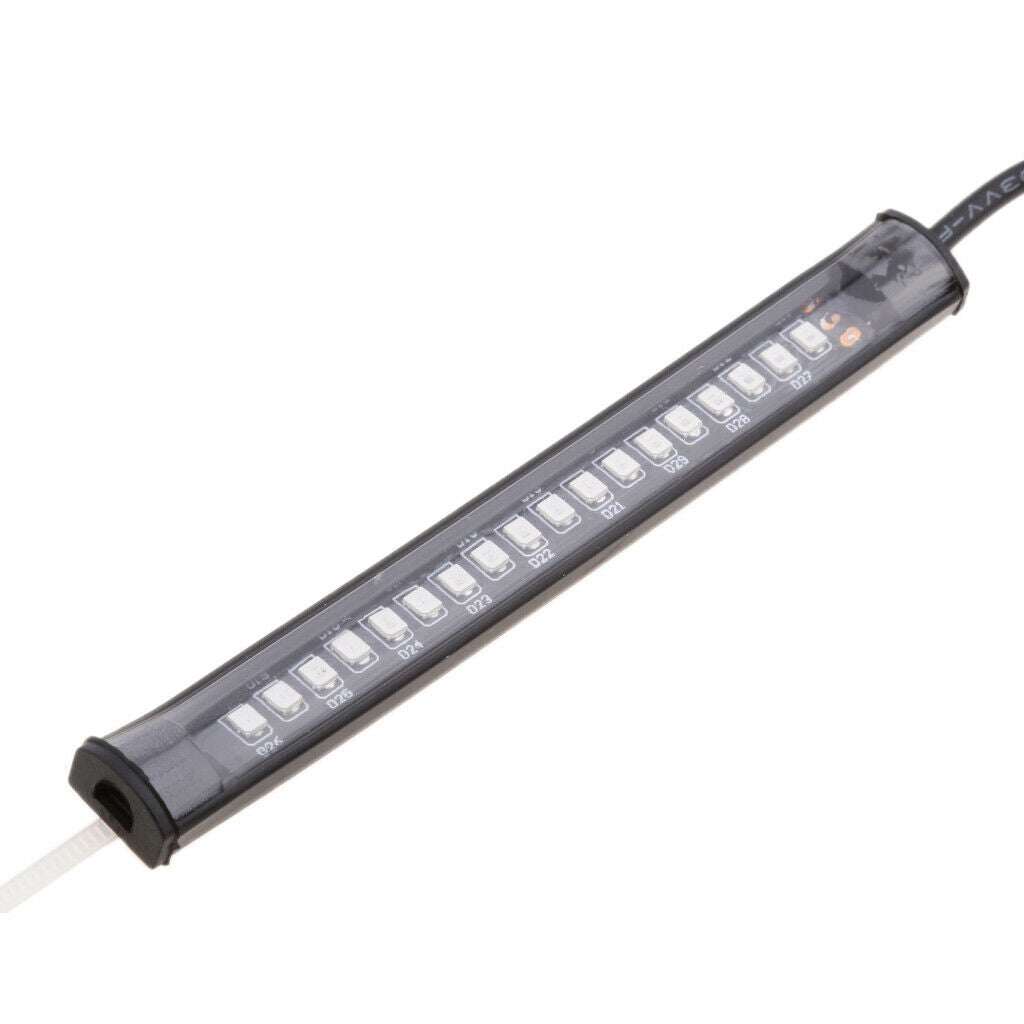 Motorcycle LED 39-41mm Fork Turn Signal Indicator & DRL Strip Light Smoked