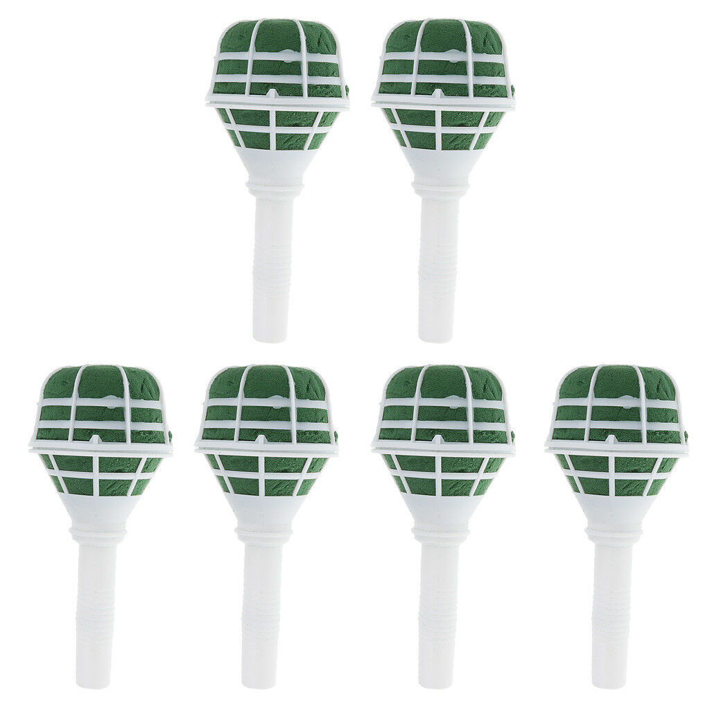 6pcs 7" Florist Bouquet Posy Holder Wedding Bride Bouquet DIY Favors 18cm