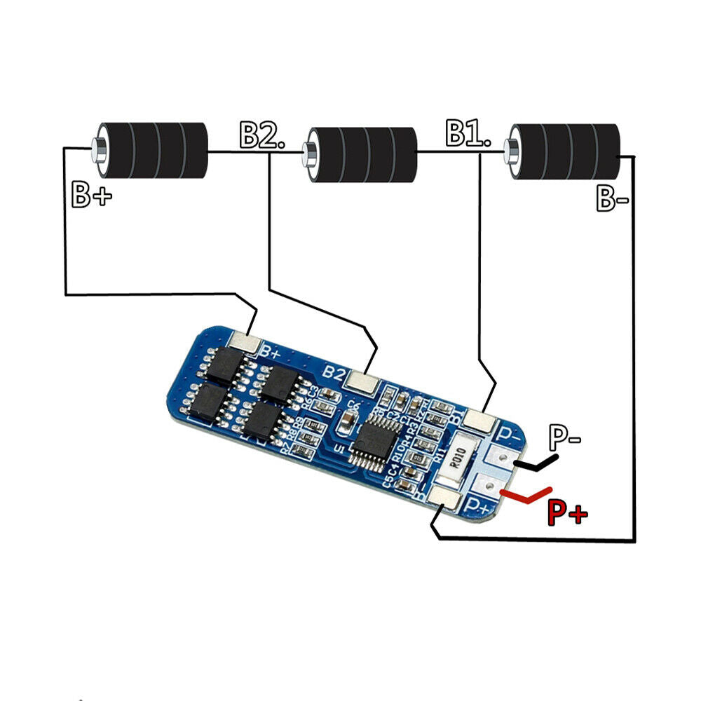 3S 10A 12V Lithium Battery Charger Protection Board Module