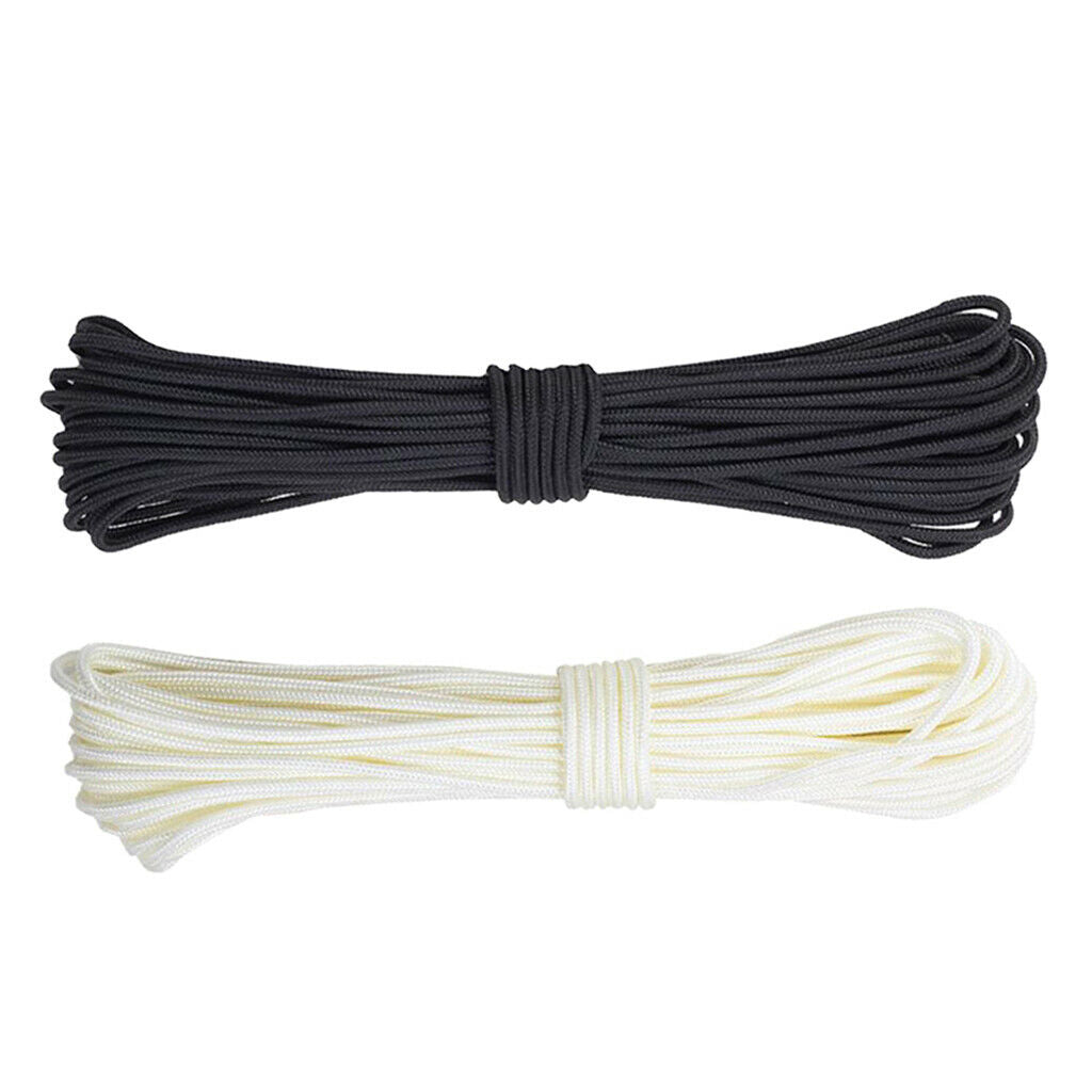 Rope Single Rope for Archery Black And White 2 Pieces 10 Cm