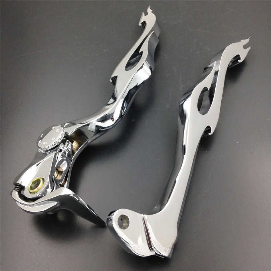 Chrome Brake Clutch Flame Lever fit for SUZUKI GSX GSXR GSX-R GSXR600 GSXR7500