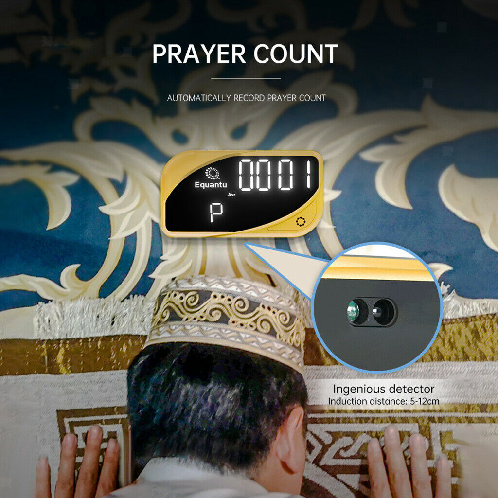 Islamic Azan Clock Desk Bluetooth Prayer Counter Alarm Clock Muslim Islamic