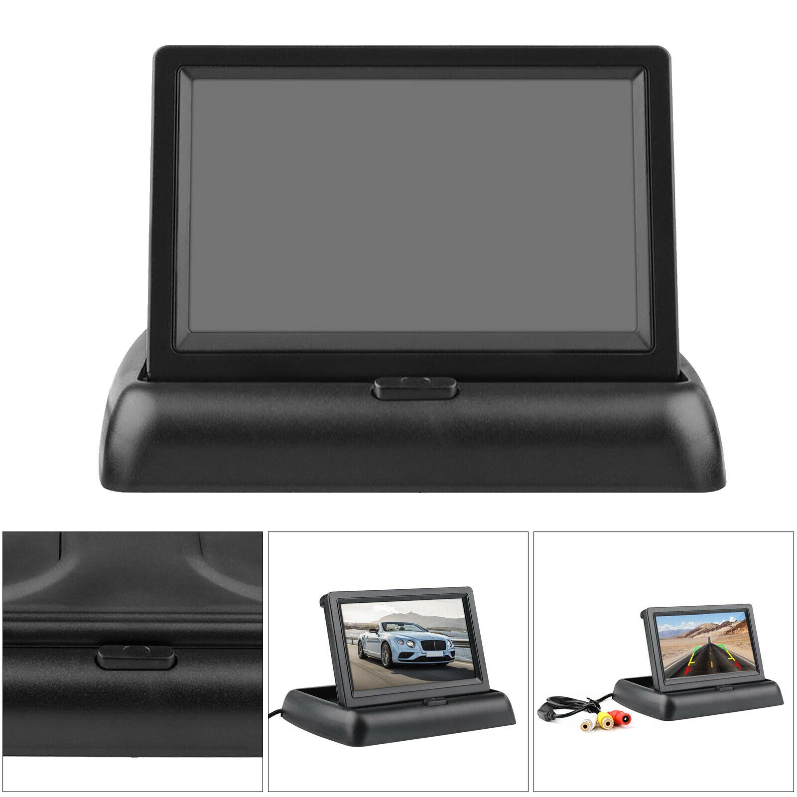 4.3 inch HD Folding Auto Car Parking Rearview Monitor Reversing Camera Kit
