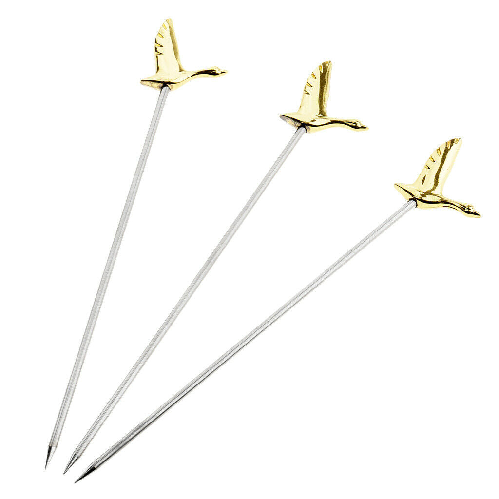 6pc Martini Selects Stainless Steel Fruit Cocktail Choices For Bar Coffee Tool