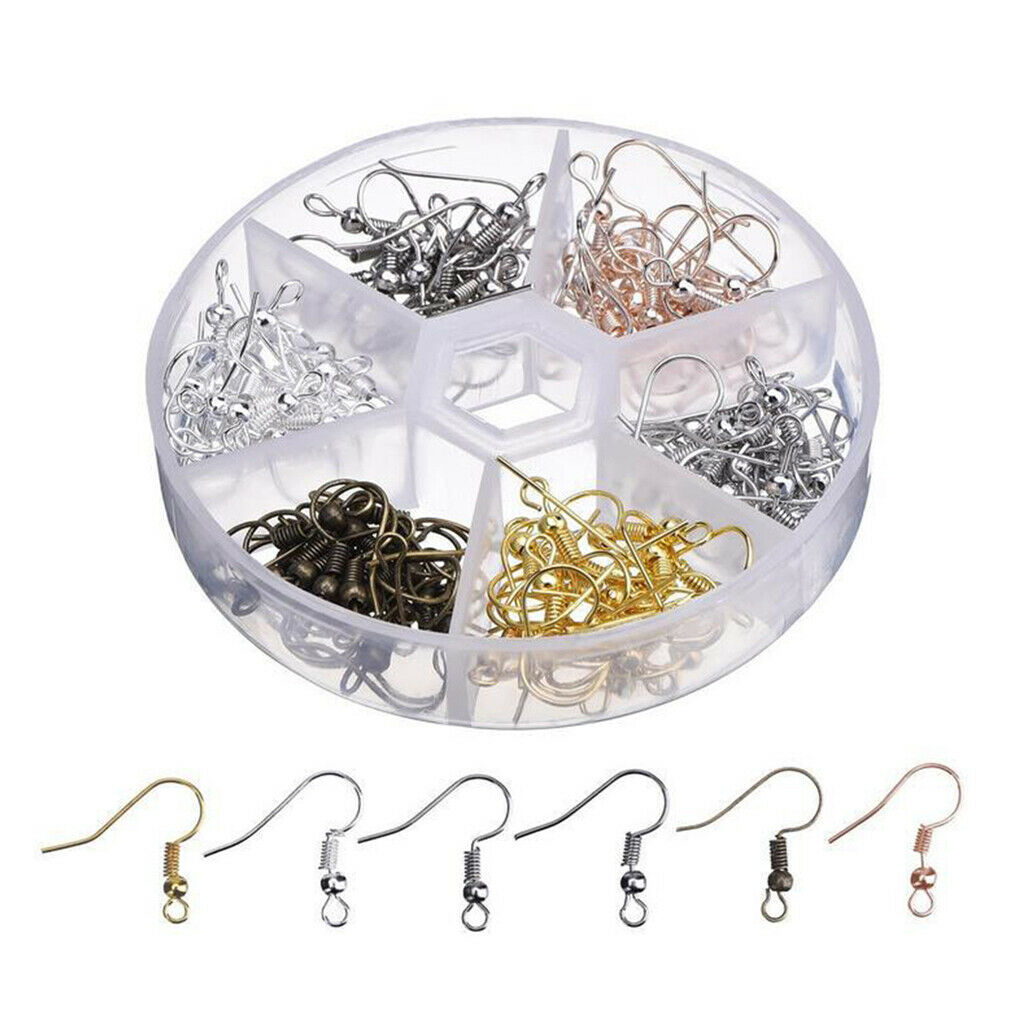 Wholesale 120x Metal Earring Hook Spool Ear Thread