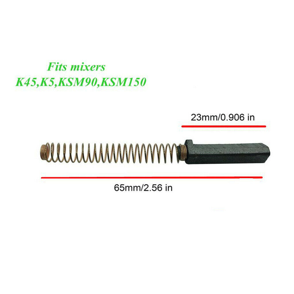 Carbon Brushes 1 Pair Replacement Fits Stand Mixer W10380496 AH3495098