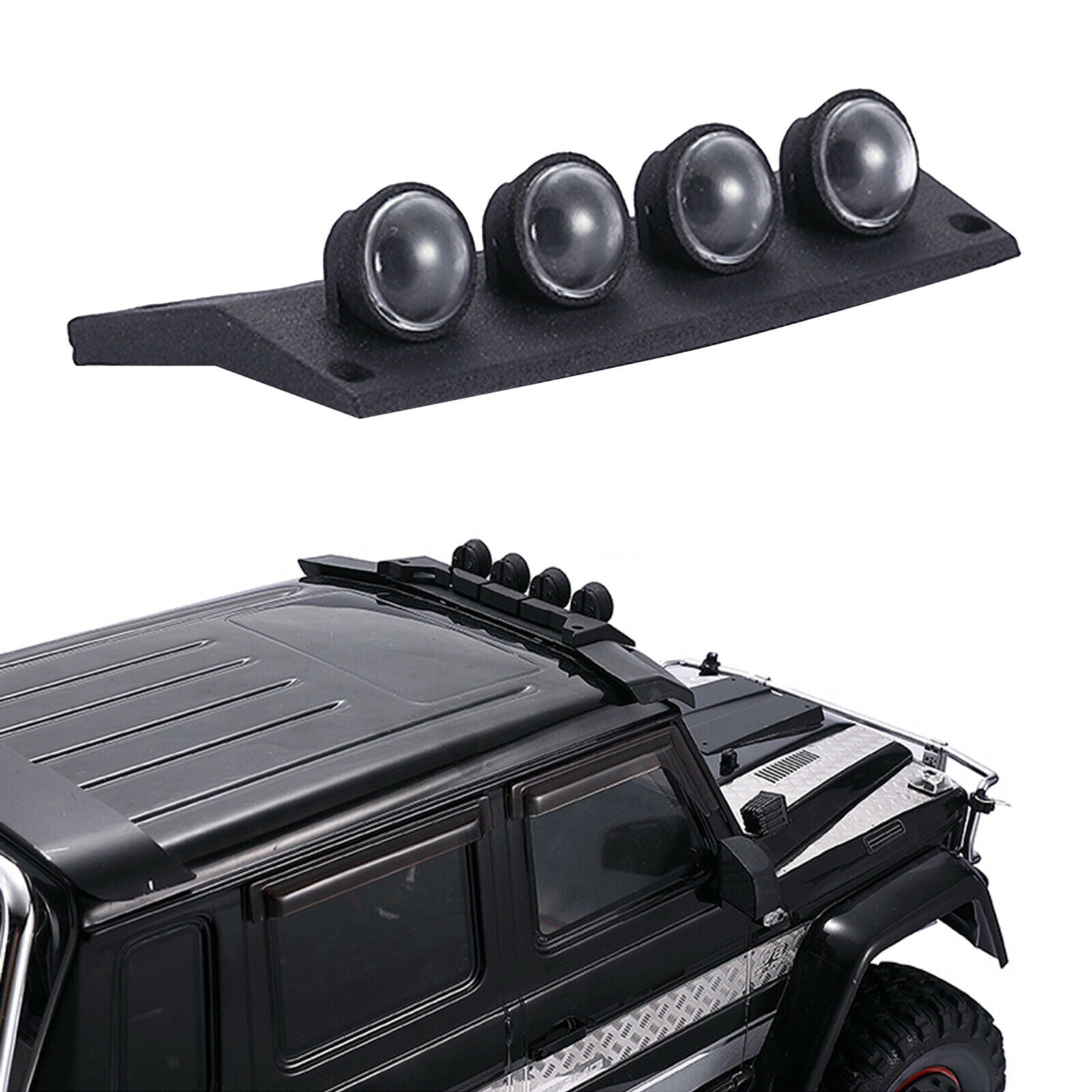 RC LED Roof Light Headlight Fit for TRX4 TRX6 G63 G500 1:10 RC Crawler Car